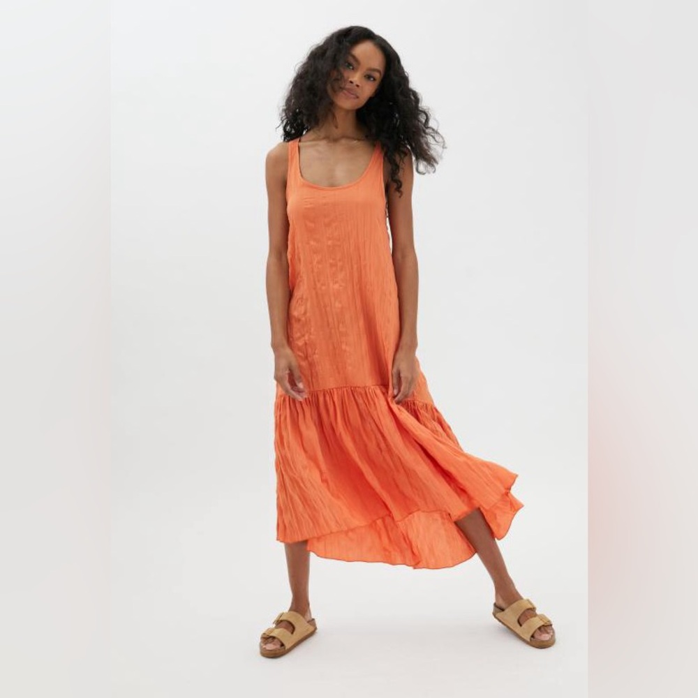 UO orange maxi dress